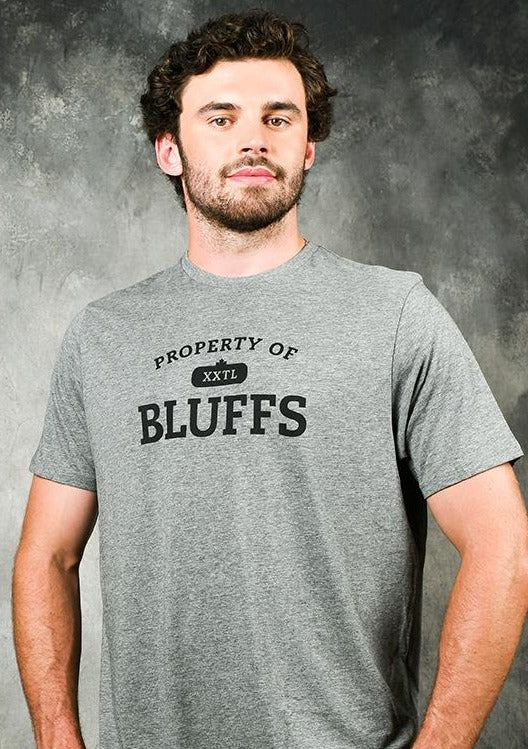 Men's Classic T-Shirt - Property of Bluffs - Graphite Heather