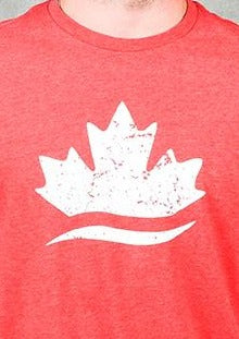 Men's Classic T-Shirt - Bluffs Leaf - Red Heather